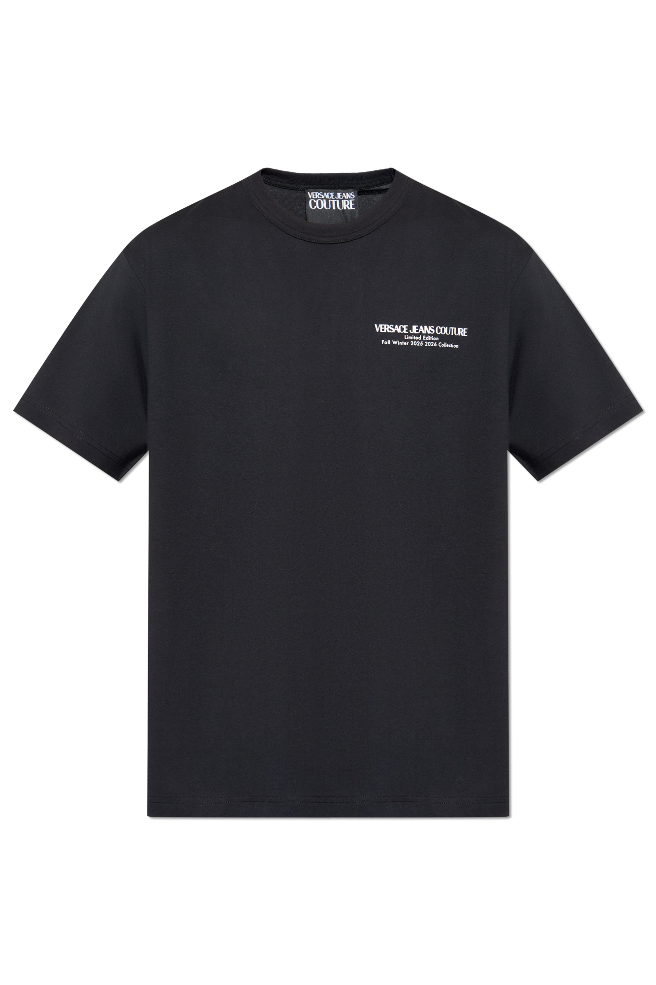 【関税込み】Versace Jeans Couture Tシャツ Versace Jeans Couture ロゴ Tシャツ | ブラック | FARFETCH JP